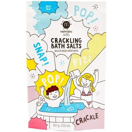 

Голубая потрескивающая соль для ванн, Nailmatic Kids