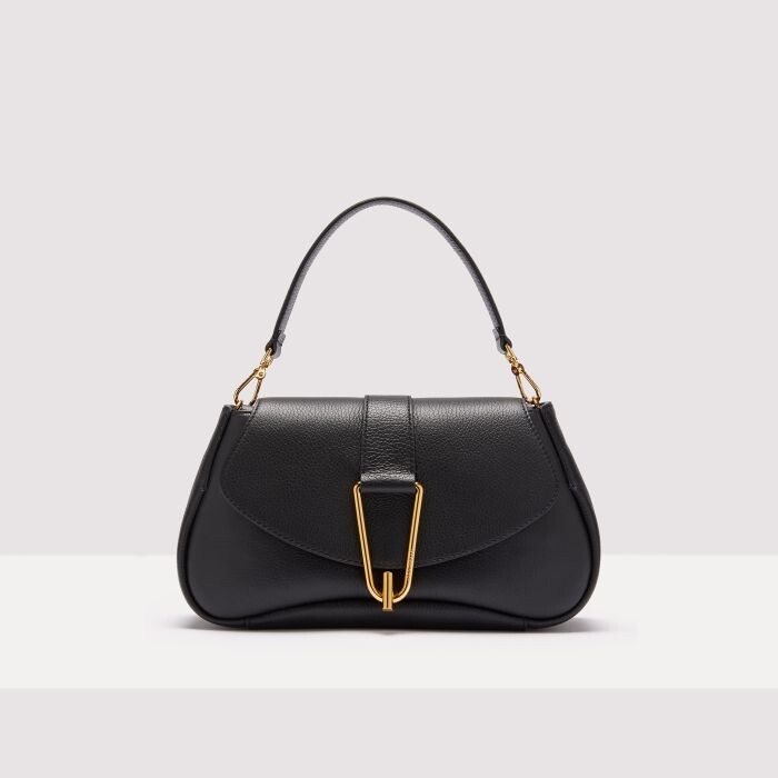 

Сумочка из зернистой кожи Coccinelle HIMMA MEDIUM, черный