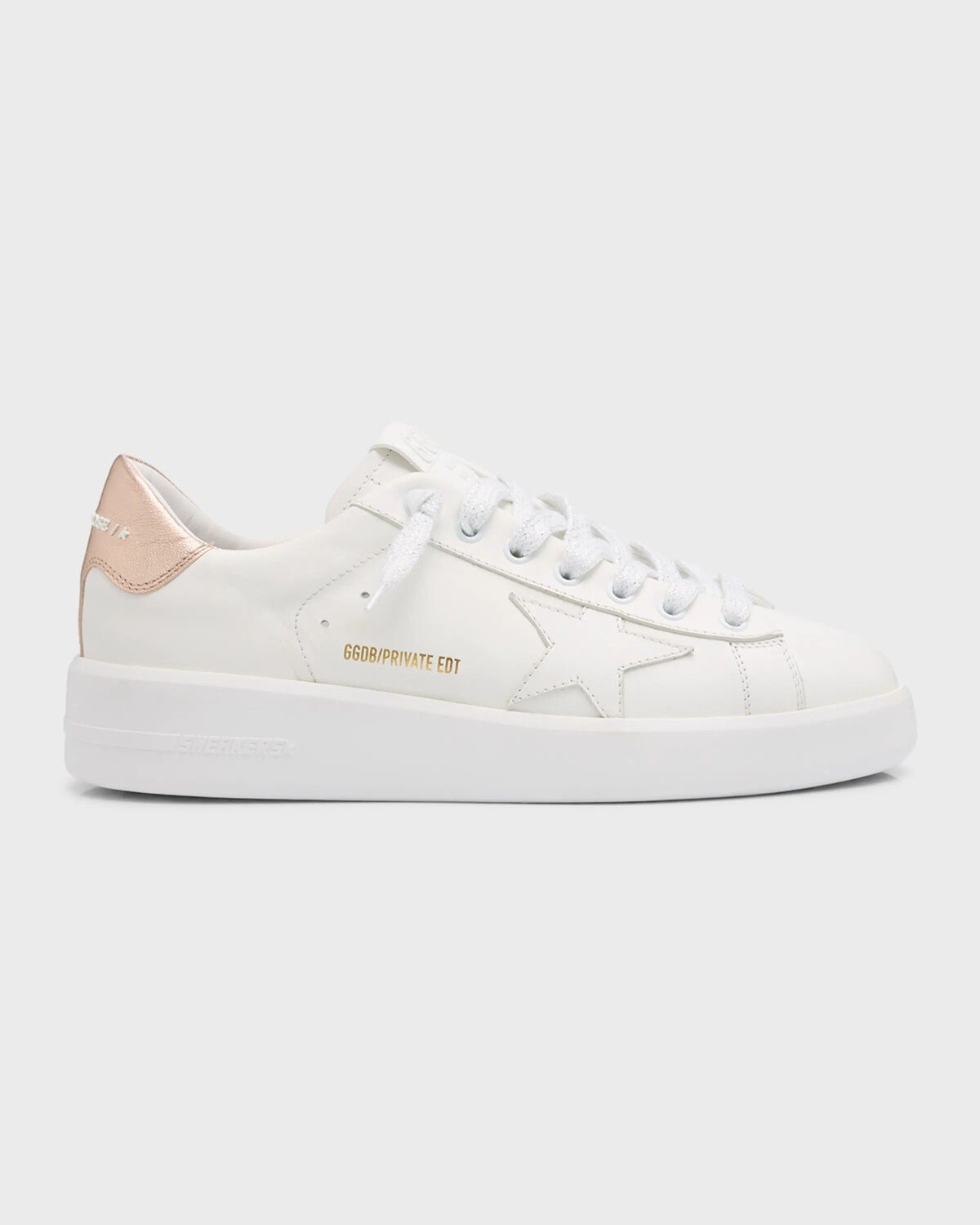 

Кроссовки Puresstar из смесовой кожи Golden Goose, цвет White Peach