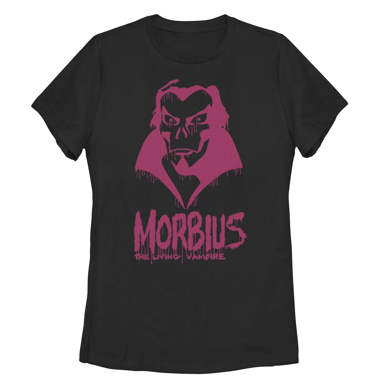 

Футболка с каплями краски для юниоров Marvel Morbius The Living Vampire Licensed Character, черный