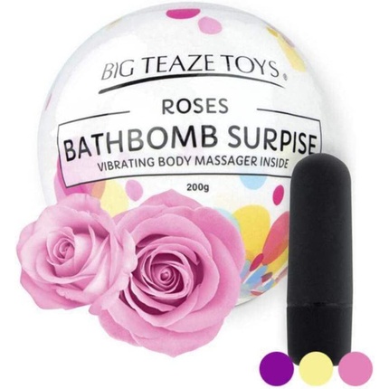 E29022 Бомбочка для ванны-сюрприз с вибрирующим массажером для тела 20G, Big Teaze Toys