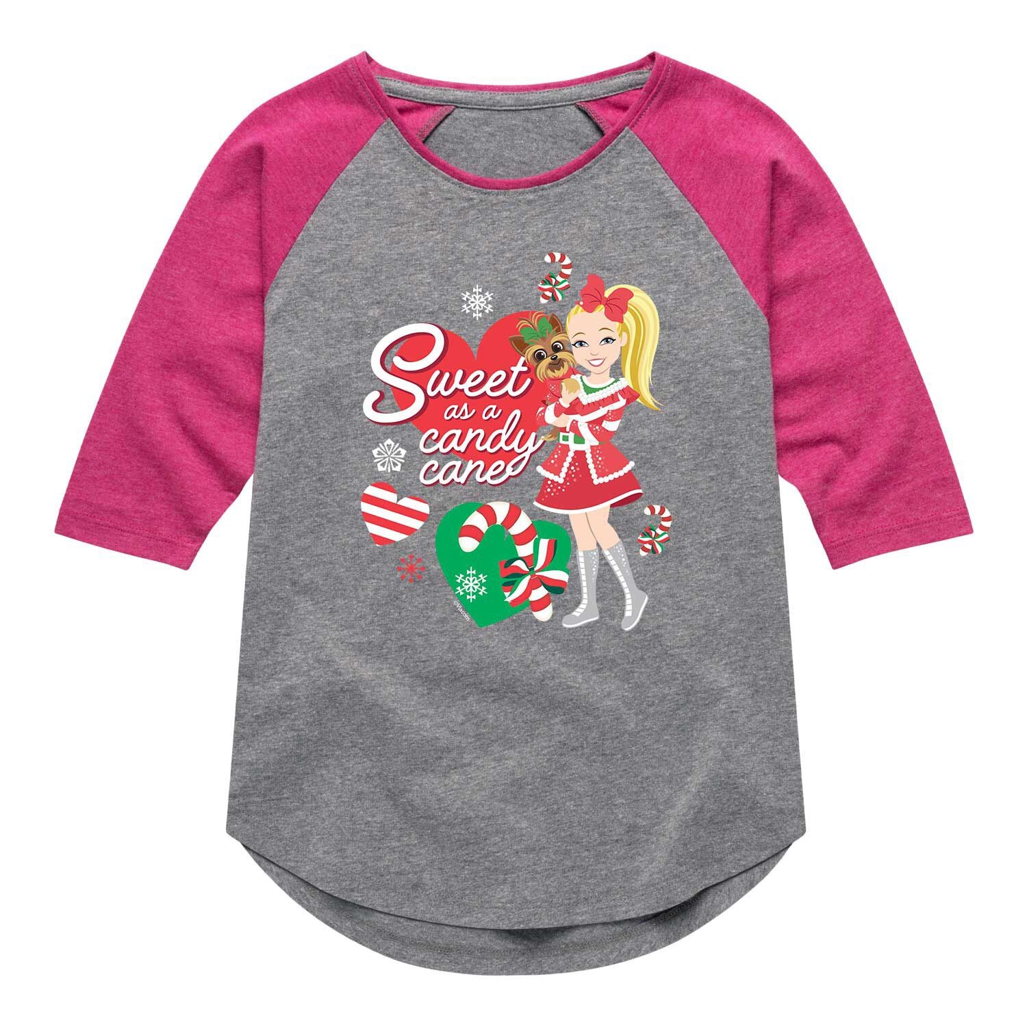

Футболка реглан JoJo Siwa Candy Cane для девочек 7–16 лет Licensed Character