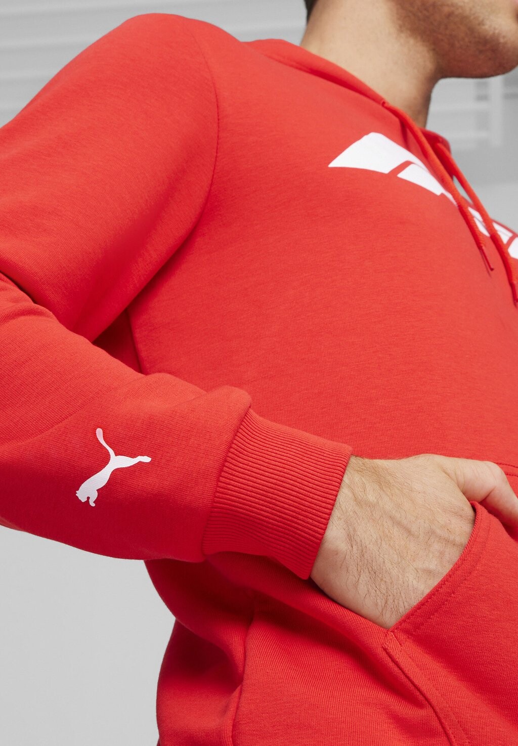 Толстовка LOGO Puma, цвет pop red