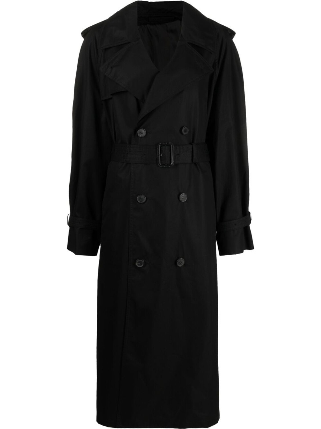 

WARDROBE.NYC двубортный тренч, черный