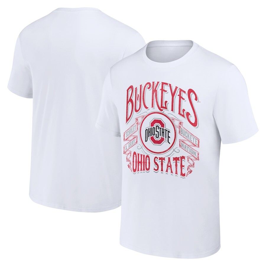 

Футболка с коротким рукавом Darius Rucker Collection by Fanatics Ohio State Buckeyes, белый