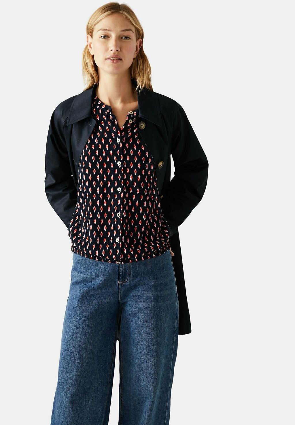 

Блузка Marks & Spencer, темно-синий