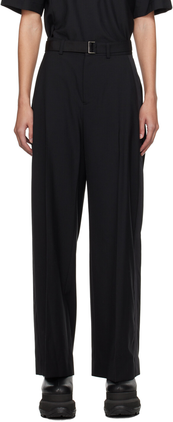 

Черные костюмные брюки Sacai, цвет Black