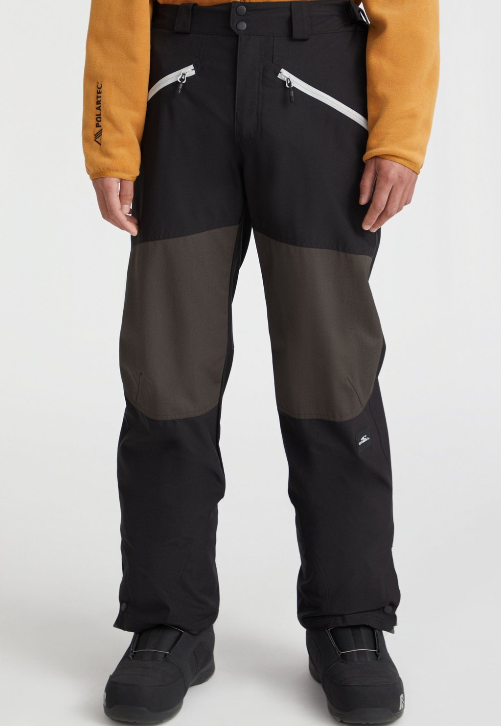 Сноубордические брюки O'Neill, колор блок черный свитер colour block zara хаки