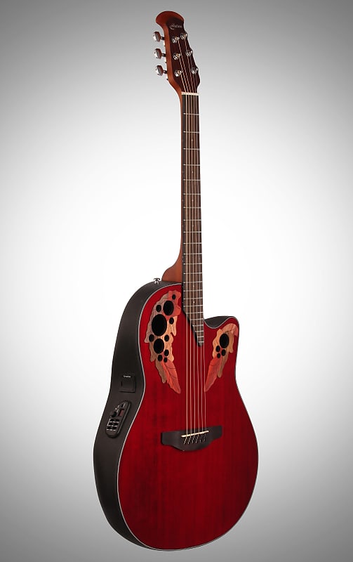 ovation ce44 rbb Акустическая гитара Ovation CE44-RR Celebrity Collection Elite Mid-Depth Mahogany Neck 6-String Acoustic-Electric Guitar