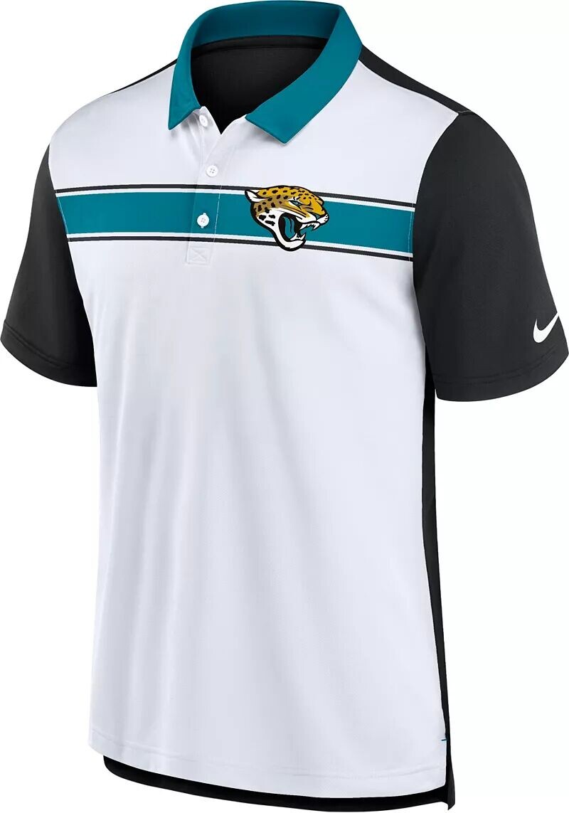 

Мужская футболка-поло Nike Jacksonville Jaguars Rewind темно-бирюзовая/белая