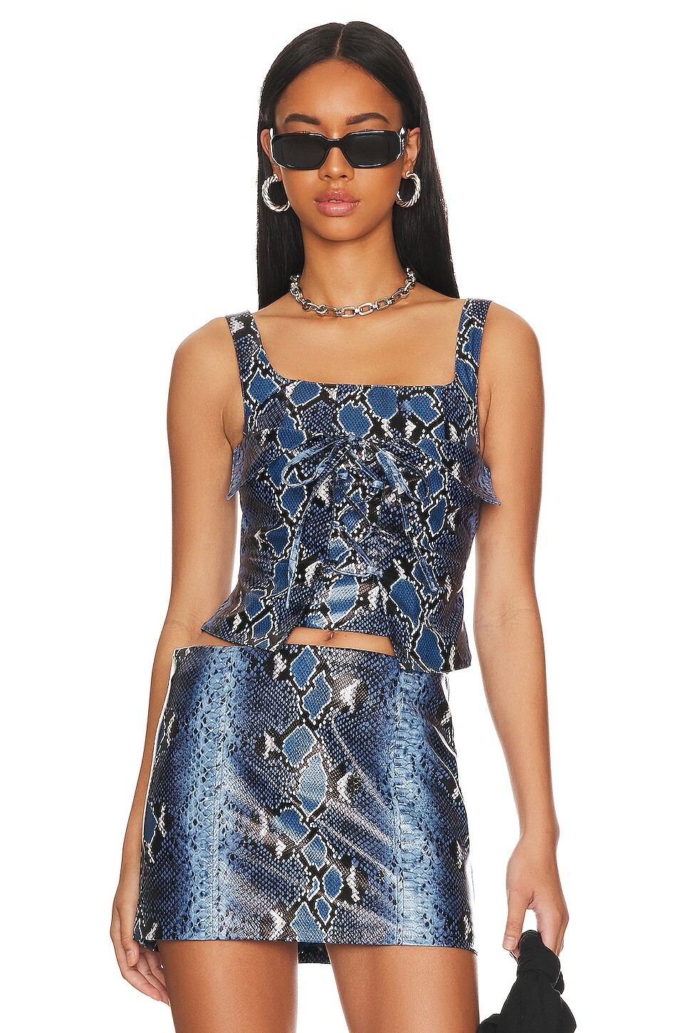 

Топ Camila Coelho Moreau Corset, синий