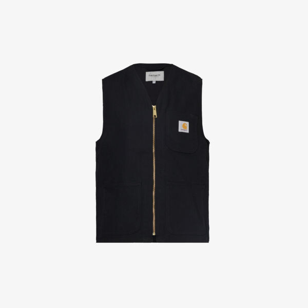 

Хлопковый жилет классического кроя с фирменной нашивкой Arbor Carhartt Wip, черный