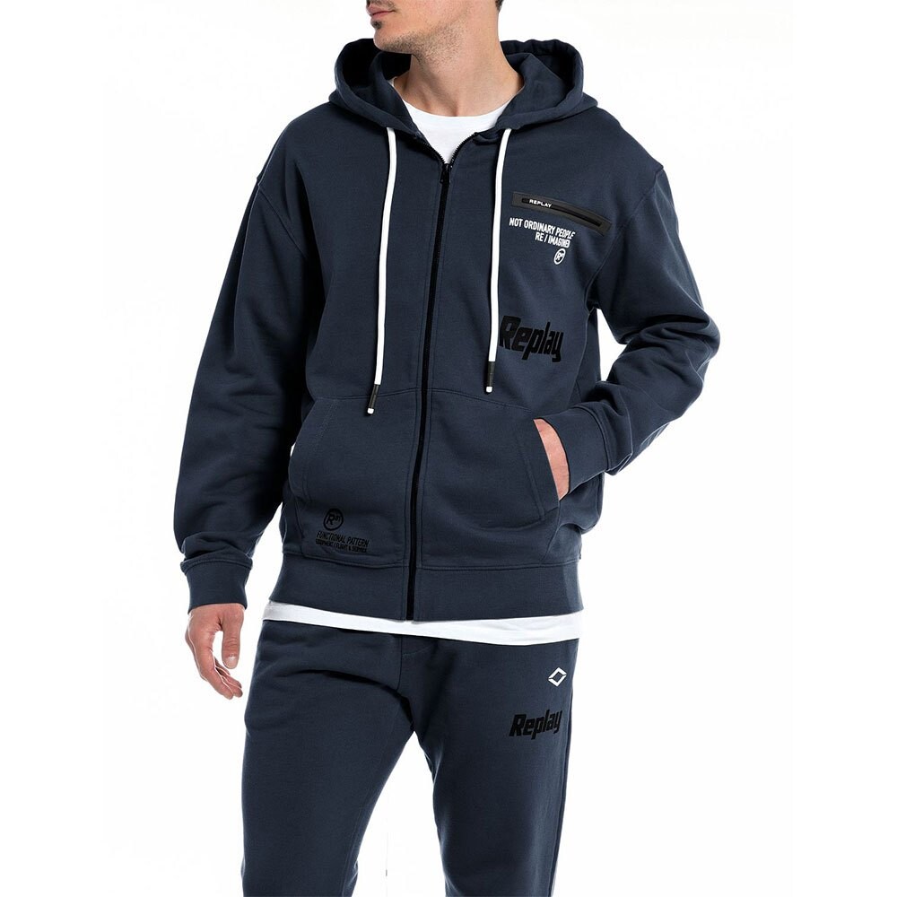 

Толстовка Replay M6706 .000.21842 Full Zip, синий