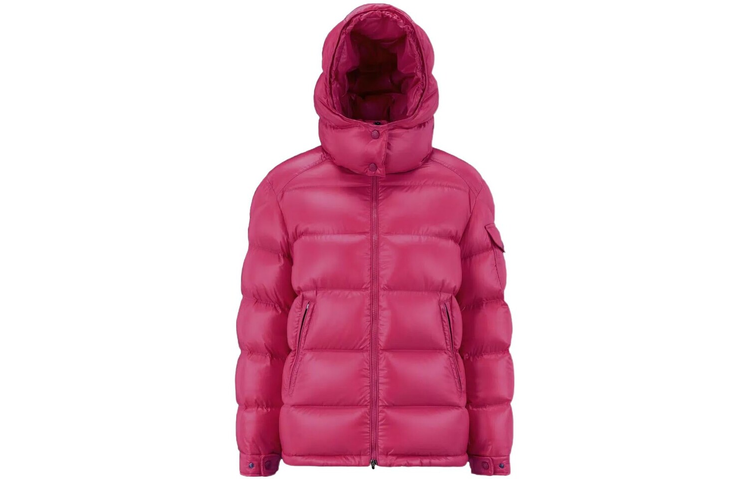 

Пуховик женский Moncler, персиковый, Розовый