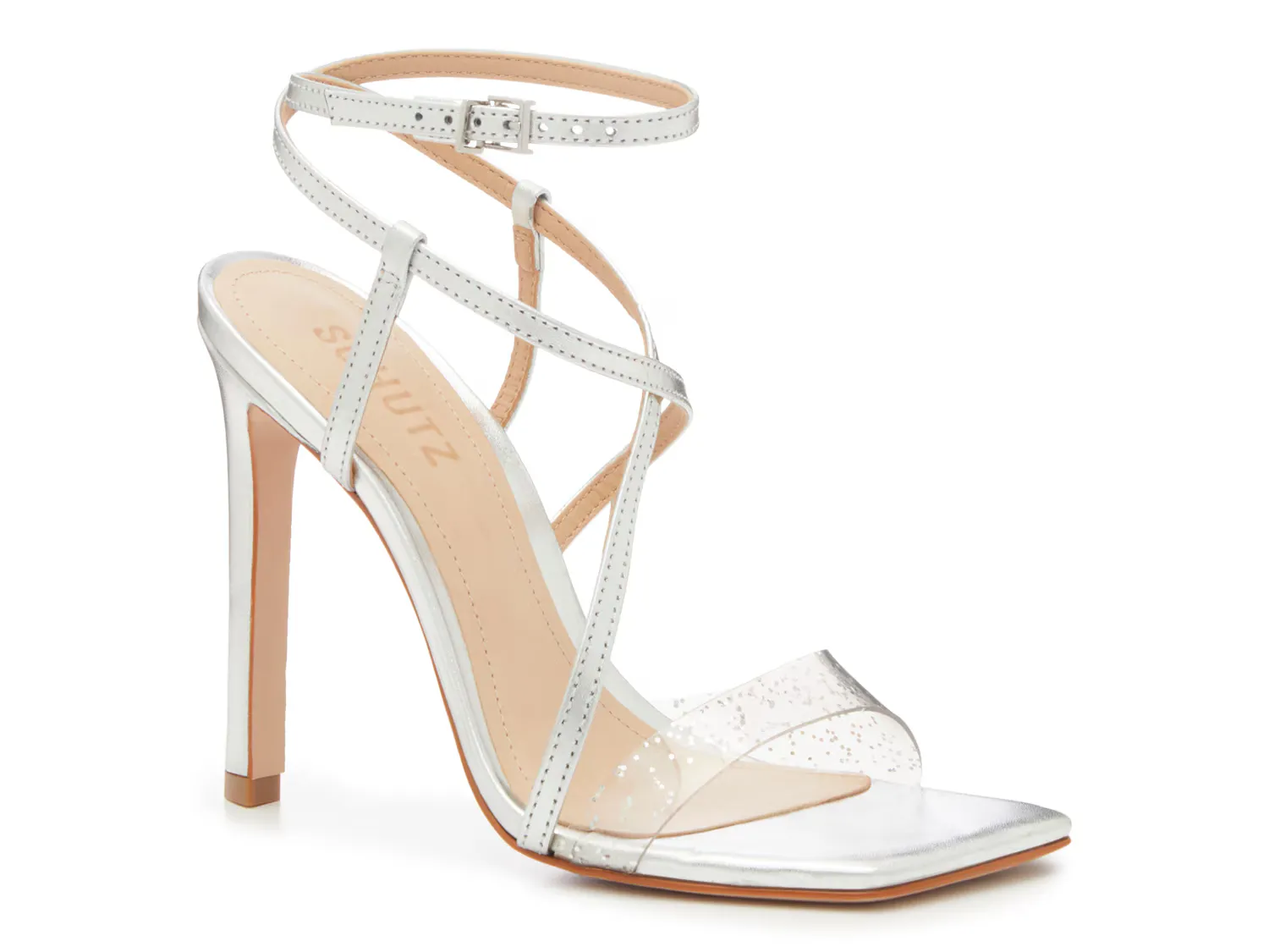 

Сандалии Aisha Sandal Schutz, цвет clearsparkle_silvermetallic