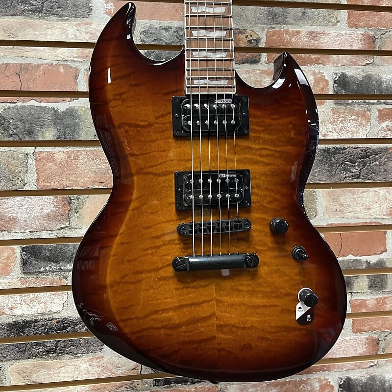 

Электрогитара LTD Viper-256 Quilted Maple Dark Brown Sunburst