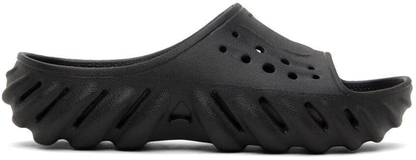 

Черные шлепанцы Echo Crocs