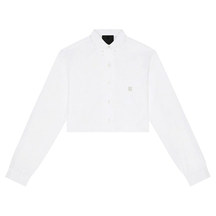 Рубашка Givenchy Cropped 'White', белый рубашка givenchy cropped white белый