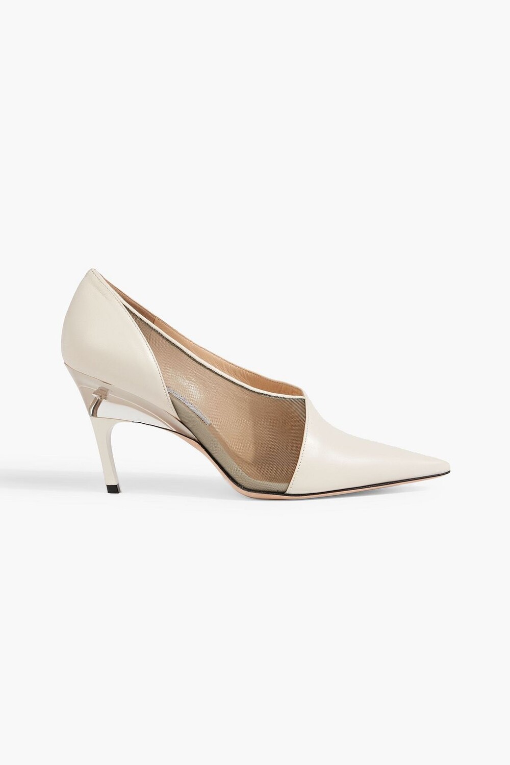 

Туфли Siba 85 из сетки и кожи JIMMY CHOO, белый