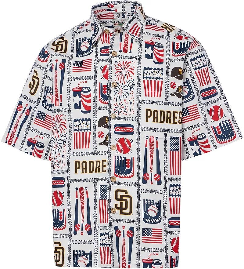 

Мужская белая рубашка на пуговицах Reyn Spooner San Diego Padres Americana