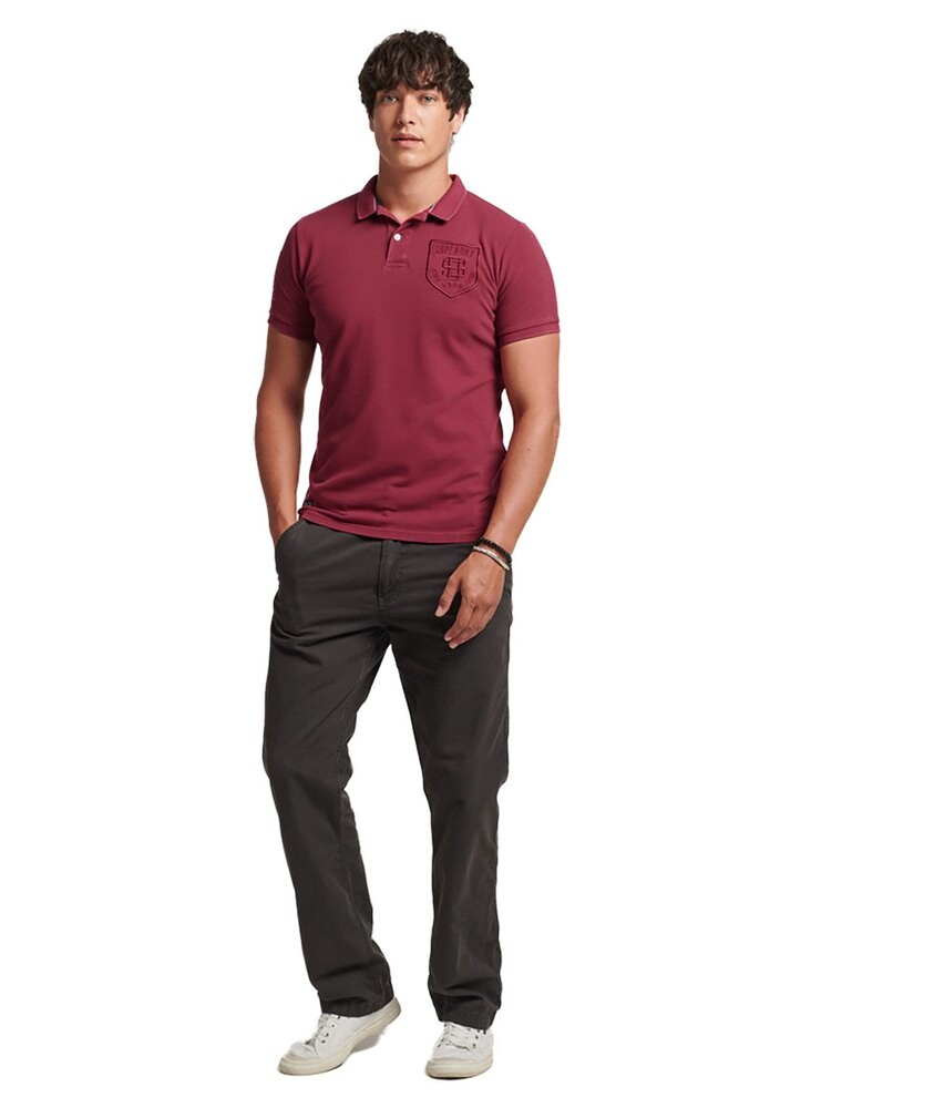 

Поло с коротким рукавом Superdry Vintage Superstate, красный