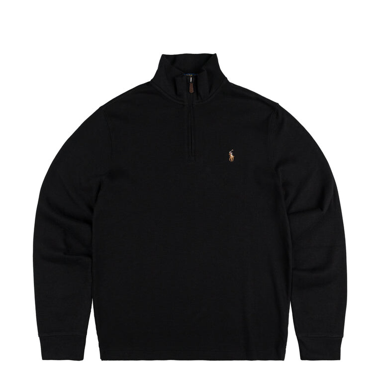 

Пуловер Estate-Rib Quarter-Zip Pullover Polo Ralph Lauren, черный