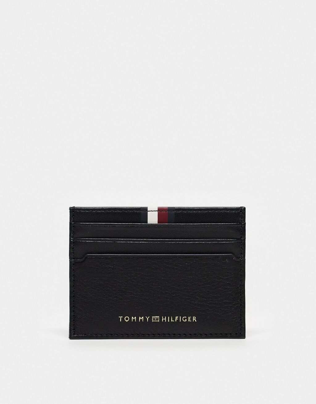 

Черный кожаный визитница премиум-класса Tommy Hilfiger