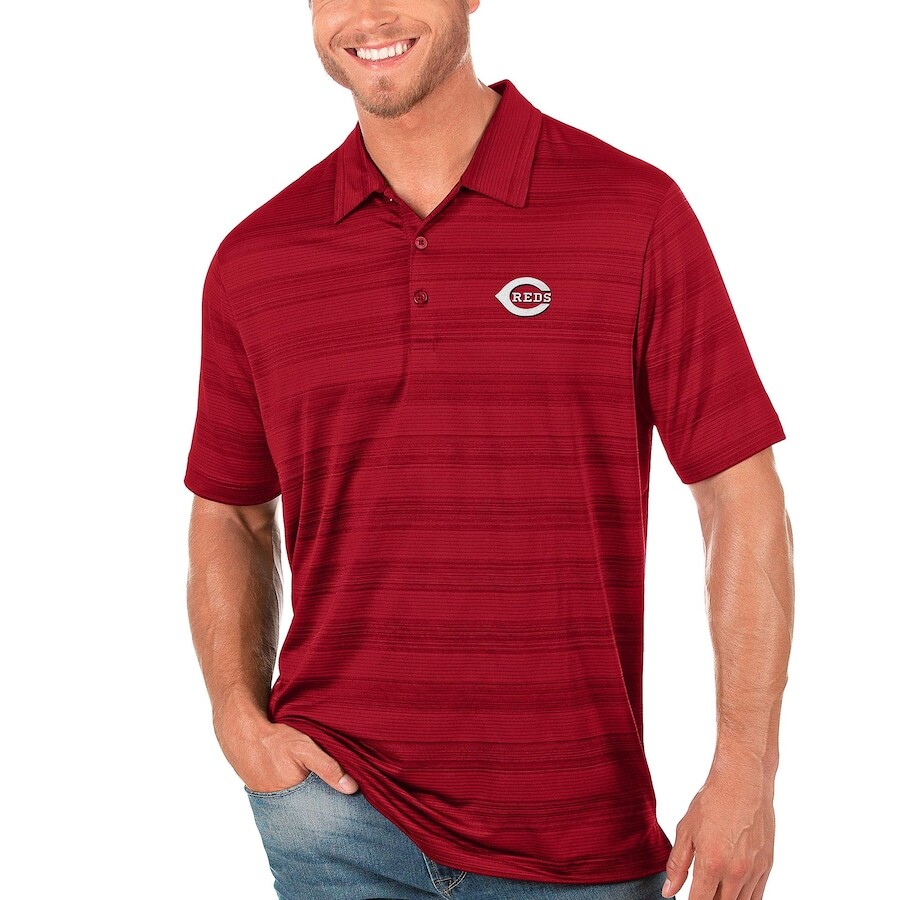 

Поло с коротким рукавом Antigua Cincinnati Reds, красный