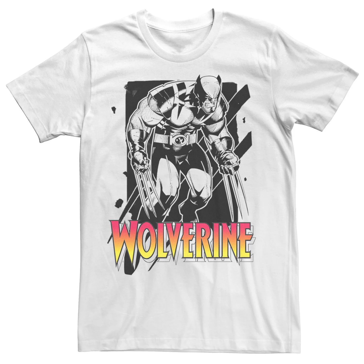 Мужская контрастная футболка X-Men Wolverine Sunfire Marvel