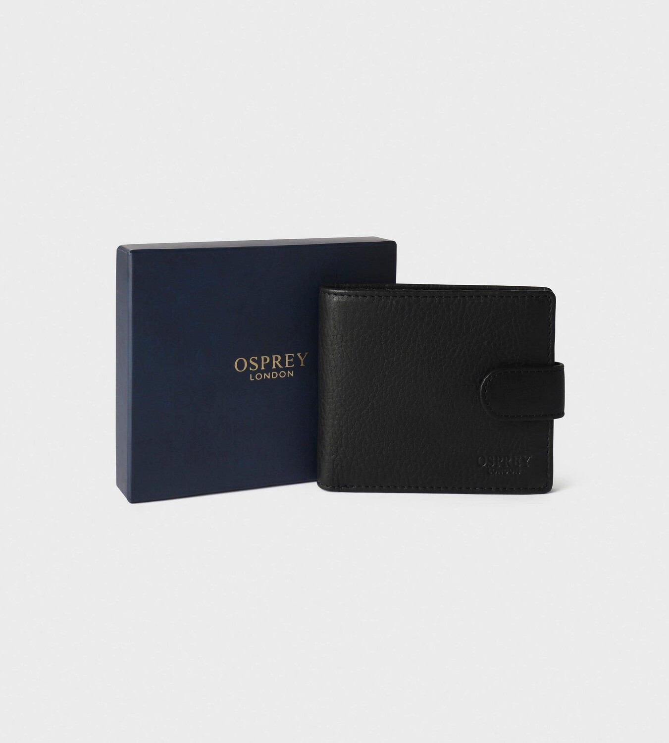 

Кожаный кошелек для монет Santa Fe Popper OSPREY LONDON, черный