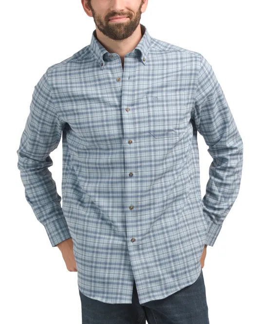 

Спортивная рубашка в клетку Lakewood Heather Southern Tide, синий