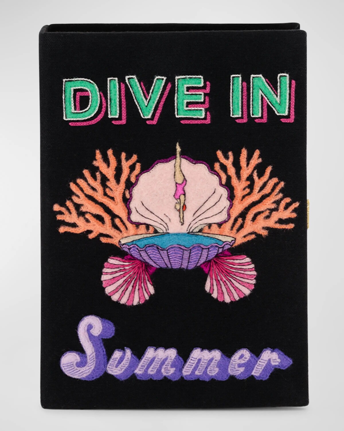 

Клатч-клатч Dive in Summer Book Olympia Le-Tan, цвет Black
