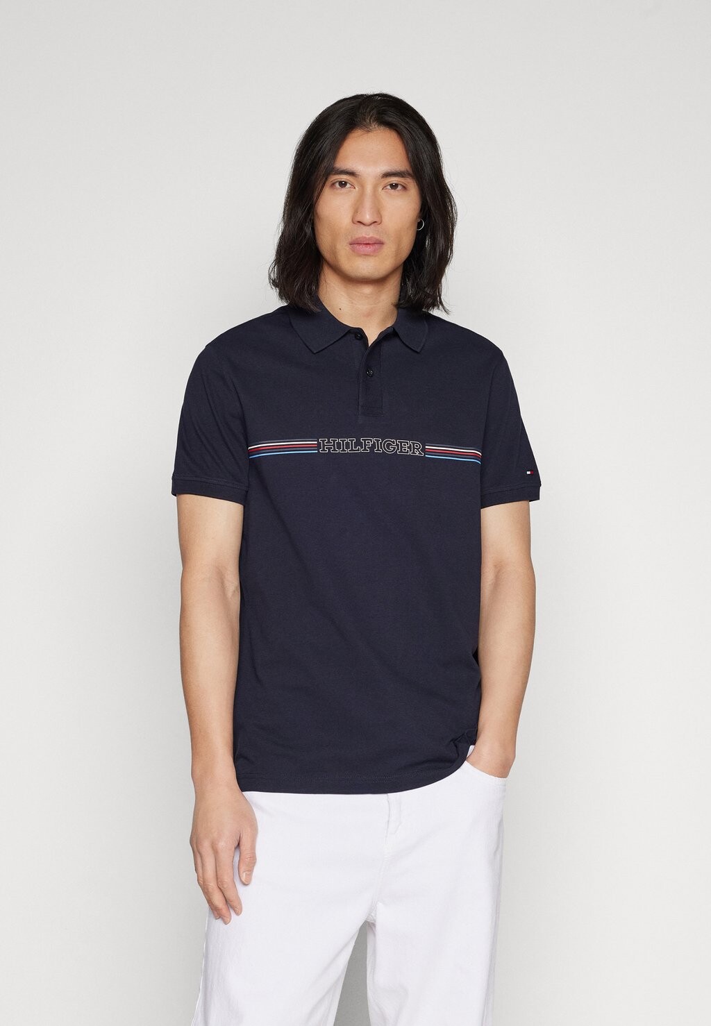 

Рубашка поло Tommy Hilfiger, темно-синий