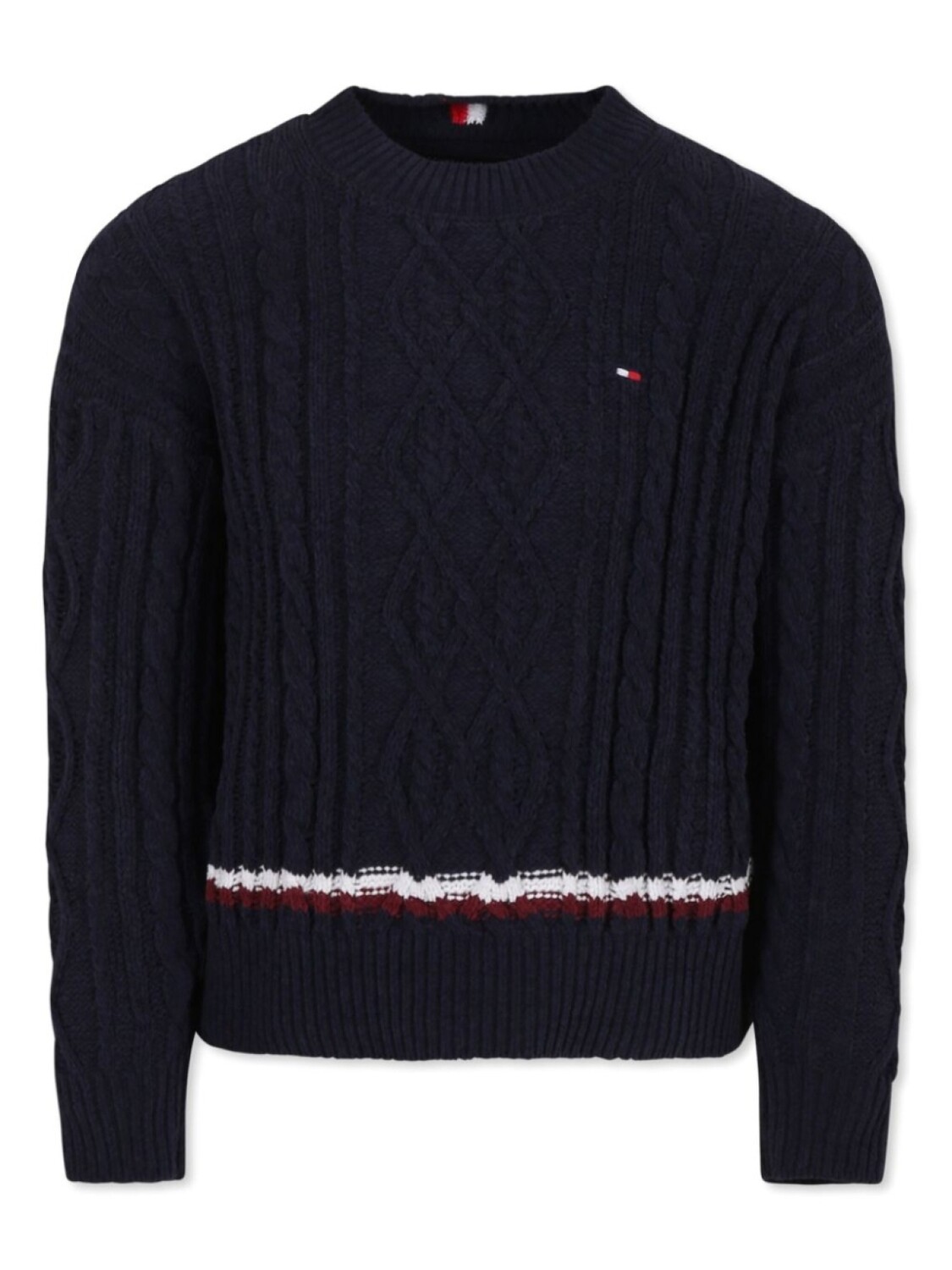 

Джемпер с косой вязкой Tommy Hilfiger Junior, синий