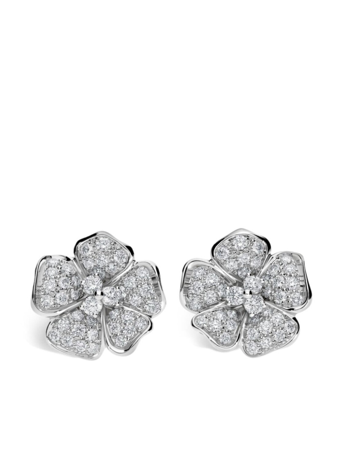 

Серьги Flora из белого золота с бриллиантами LEO PIZZO, серебряный