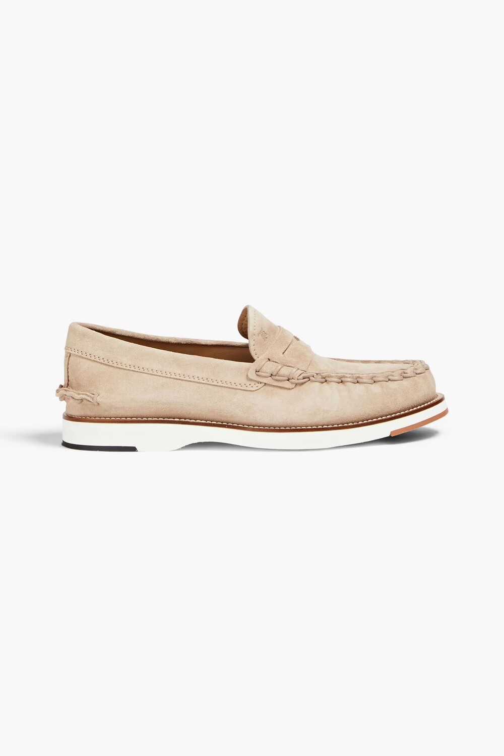 

Замшевые лоферы Tod'S, бежевый