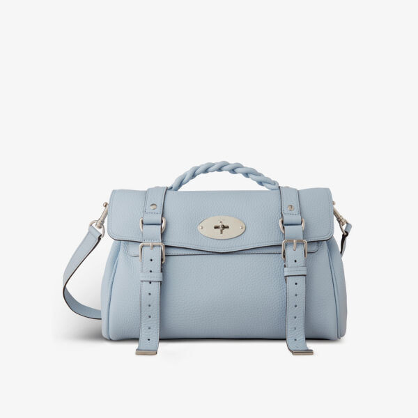 

Сумка-сэтчел Alexa из зерненой кожи Mulberry, синий