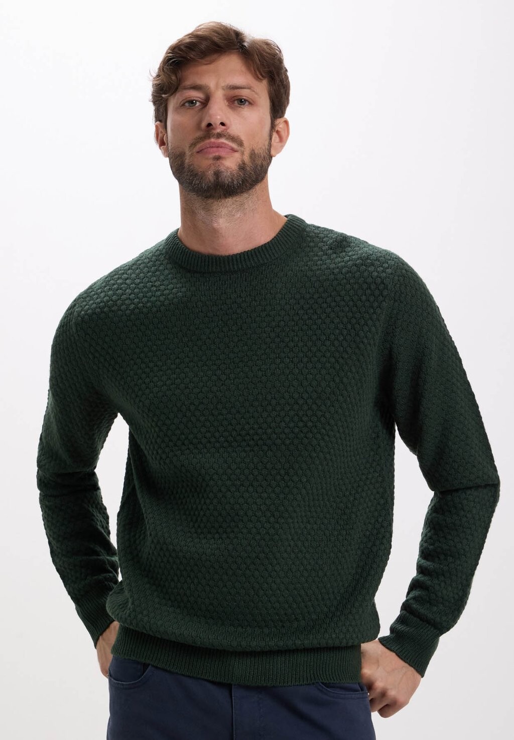 

Свитер Solid Color Crew Neck Calliope, зеленый