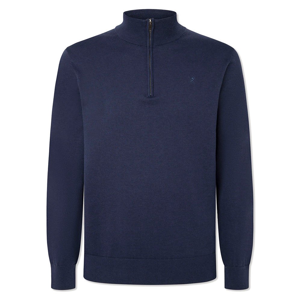Свитер Hackett HM703084 Half Zip, синий свитер hackett cotton cashmere half zip синий