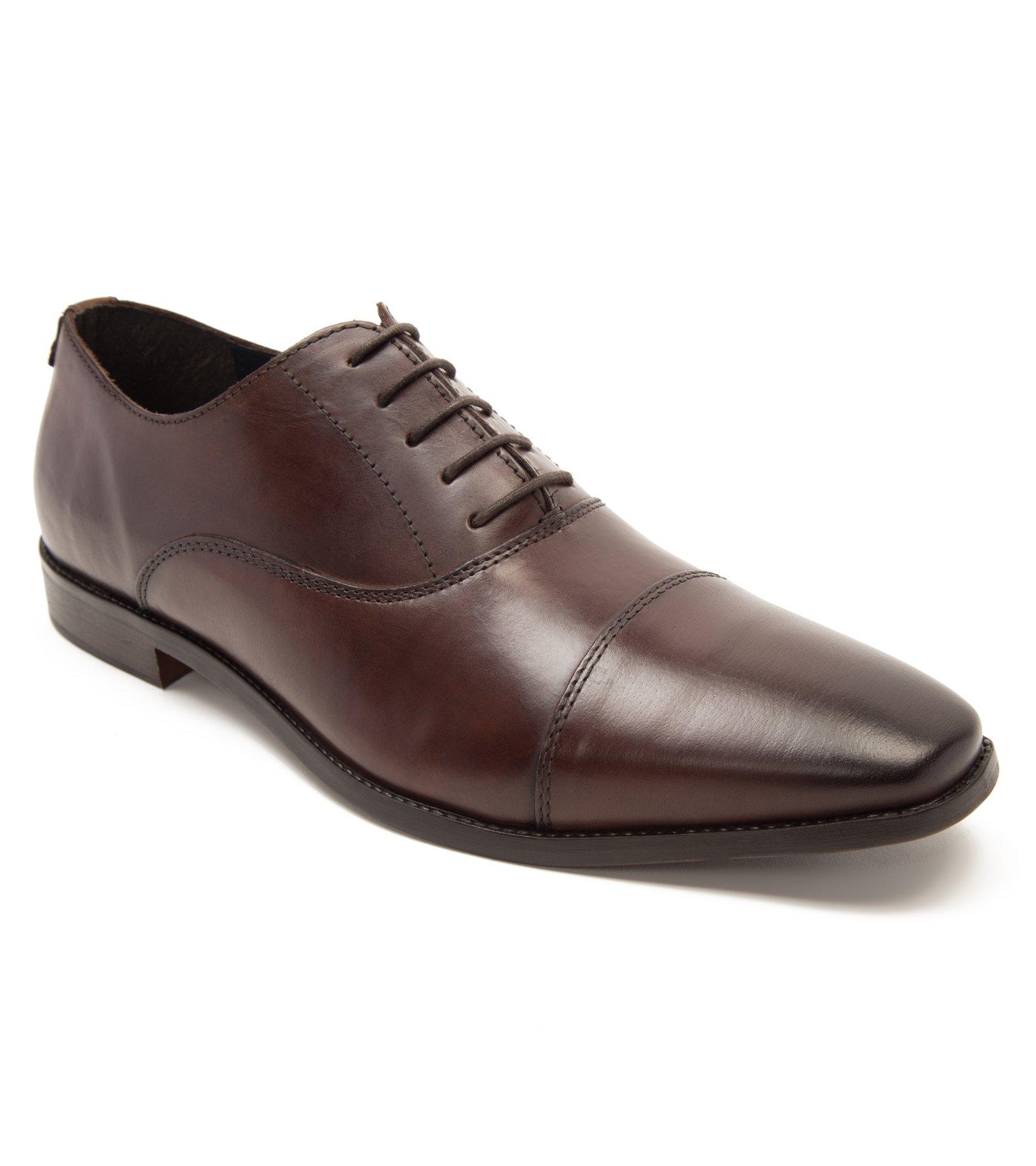Деловые кожаные оксфорды Fagen на шнуровке Thomas Crick, коричневый мужские кожаные деловые туфли на шнуровке для офиса черный