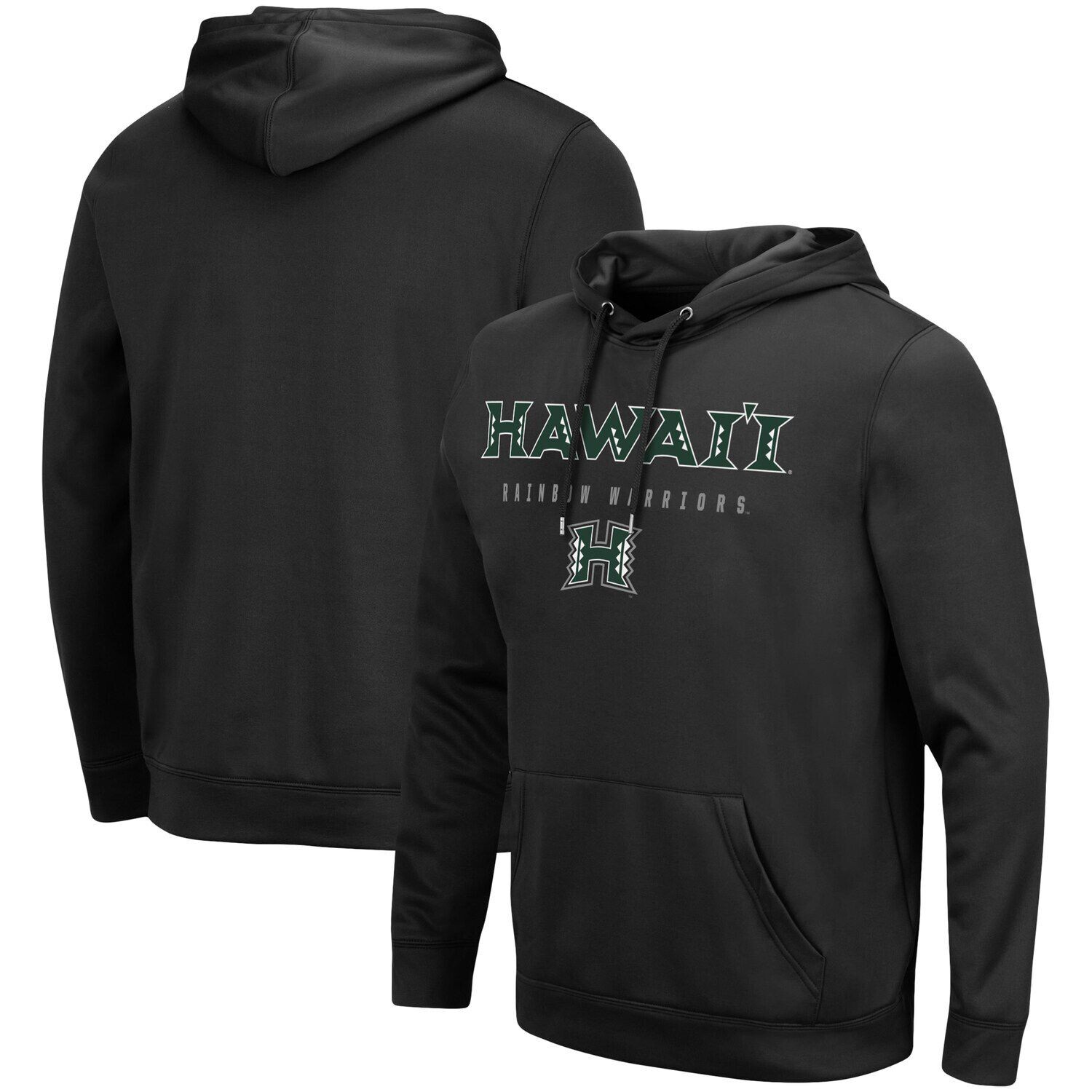 

Мужской черный пуловер с капюшоном Hawaii Warriors Blackout 3.0 Colosseum