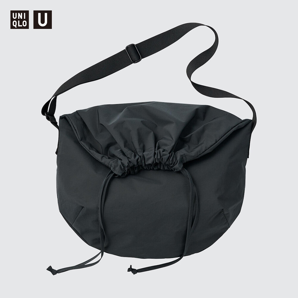 

Модель сотрудничества Uniqlo Uniqlo U, мужская и женская сумка через плечо, сумка через плечо, сумка на шнурке, сумка для отдыха и путешествий