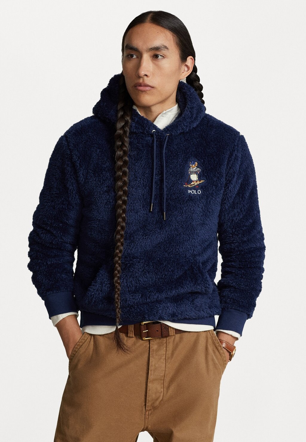 

Флисовый джемпер Polo Ralph Lauren ДЛИННЫЙ РУКАВ, темно-синий Ньюпорт Кортина