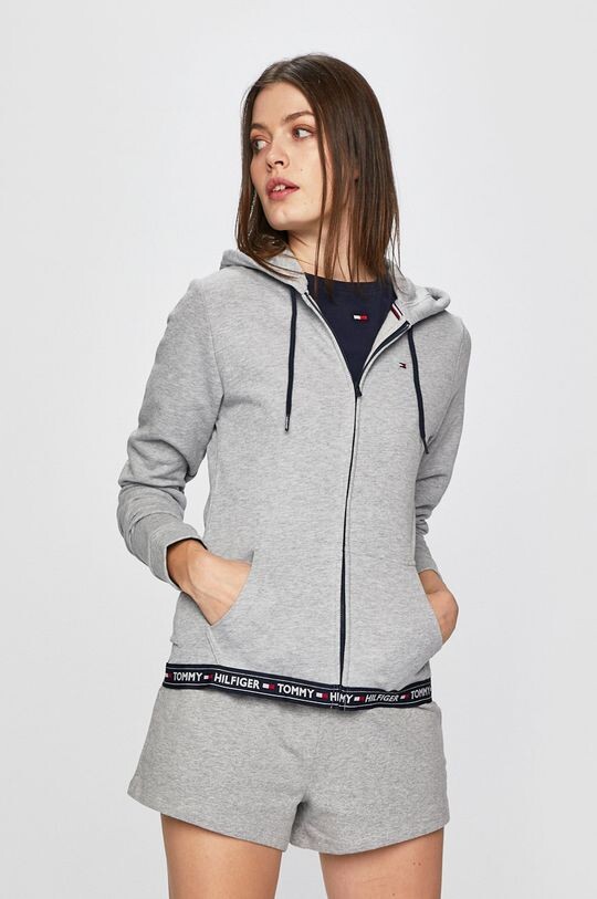 Фуфайка Tommy Hilfiger, серый толстовка с капюшоном tommy jeans by tommy hilfiger красный