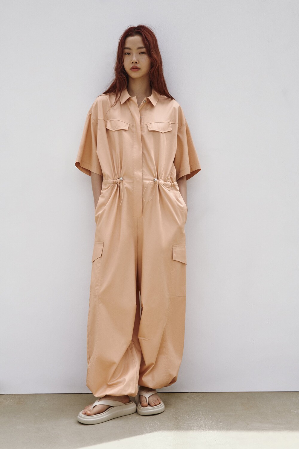 

Длинные трековеры Zara, бисквит