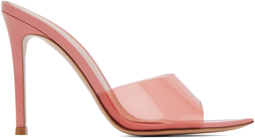 

Розовые босоножки на каблуке Elle 105 Gianvito Rossi