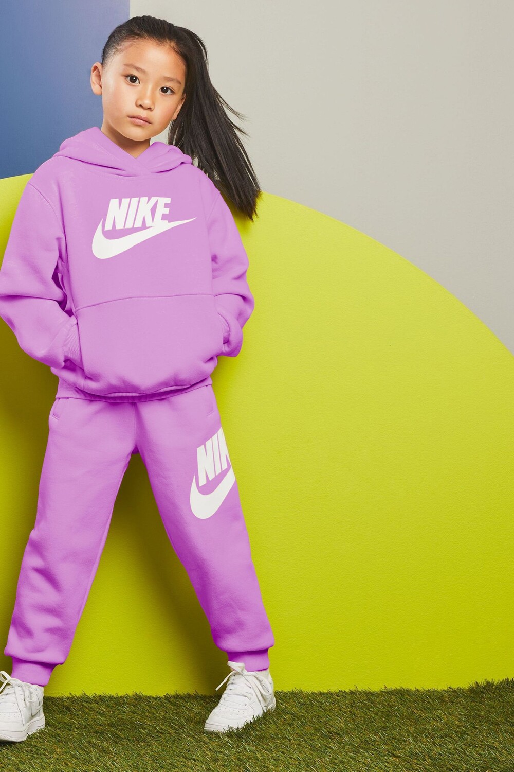 

Флисовый спортивный костюм Club для малышей Nike, розовый