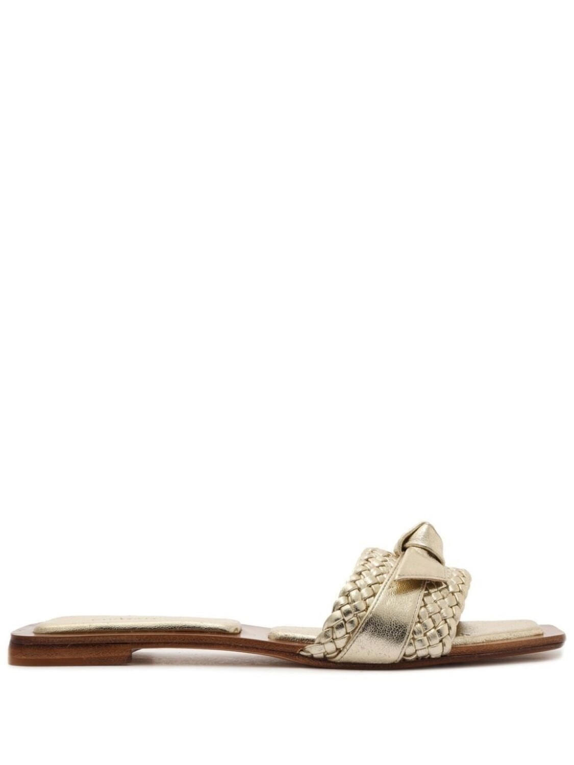 

Alexandre Birman шлепанцы Clarita с открытым носком, золотистый