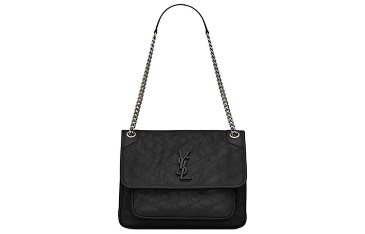 

Сумка женская Saint Laurent Niki с цепочкой Medium, чёрный