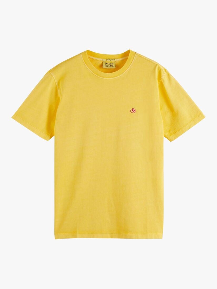 

Футболка стандартного кроя с вышивкой Scotch & Soda, цвет Sunshine